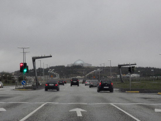 noch einmal an der Perlan vorbei nach Hause