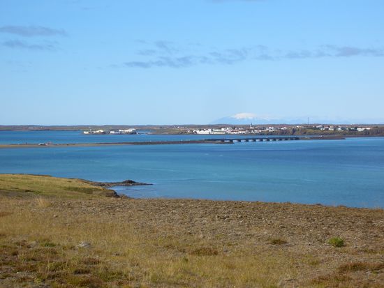 Borgarnes mit Snæfellsjökull