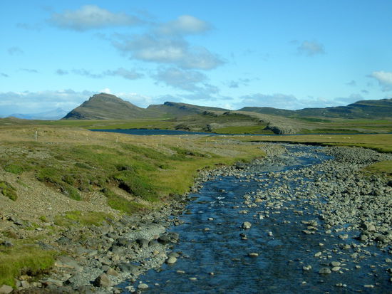 bei unserer Ferienhaussiedlung war das Wetter noch recht schön