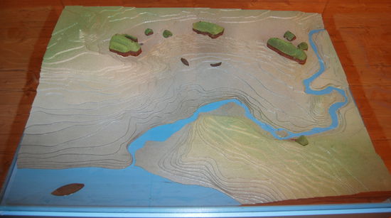 Modell der Siedlung in Neufundland