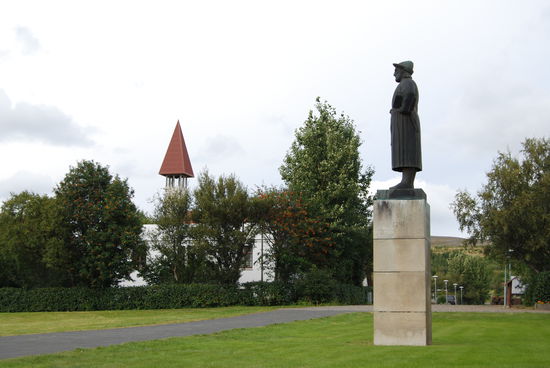 Snorri-Statue des norwegischen Bildhauers Gustav Vigeland