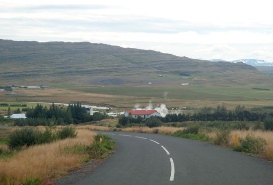 Fahrt zur heißen Quelle Deildartunguhver