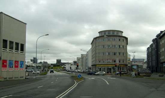 in den Straßen von Reykjavík