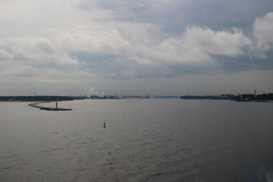 Einfahrt in die Düna