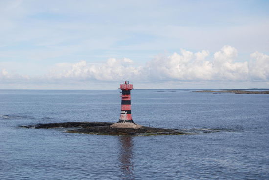 Leuchtturm Marhällan, Ansteuerung von Mariehamn