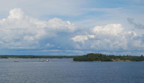 Fårholmsrevet mit kleinem Leuchtturm und