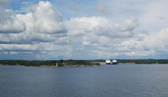 Fährhafen Kapellskär,
hier waren wir im Juli mit unserem kleinen Boot herumgeschippert
