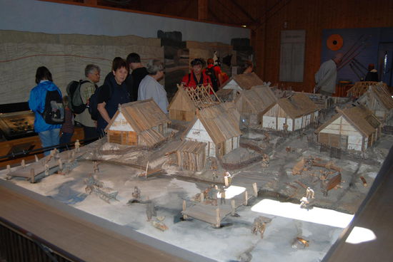 Modell Birka im Winter