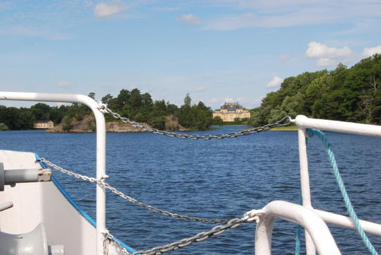 das Schloß kommt in Sicht