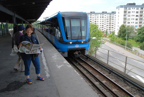 mit der Tunnelbana kann man alles gut erreichen in Stockholm