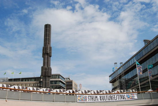 am Sergels Torg stiegen wir aus und