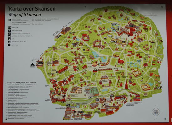 Übersichtskarte am Eingang