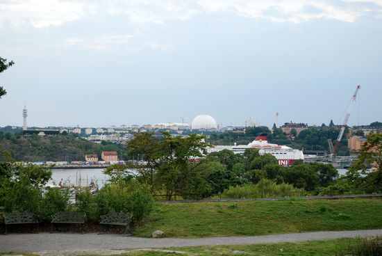 Blick Richtung Vikingterminalen und Globen
