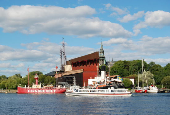 wieder am Wasser, gegenüber das Vasamuseum