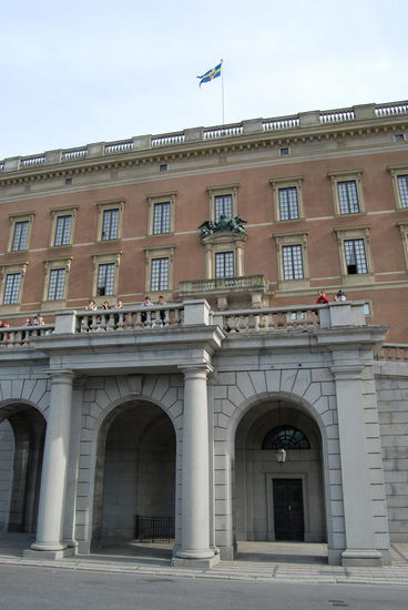 Nordseite des Schlosses mit dem Balkon und