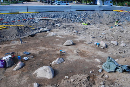 Ausgrabungen an der Hauptstraße,