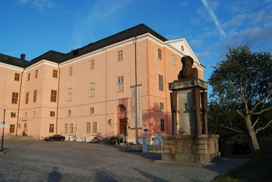Gustav Vasas Statue im Schloßhof