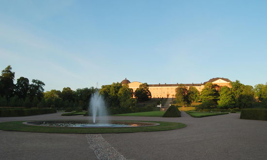 Blick zurück zum Schloß