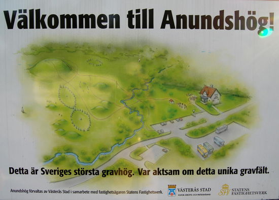 Informationstafel Anundshög