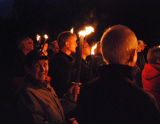die Fackeln sind angezündet
