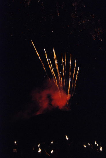 dann begann das Feuerwerk