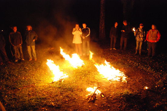 hier wurden die Fackeln abgelegt