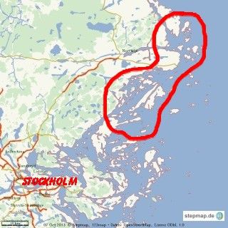 die Stockholmer Schären nordöstlich von Stockholm, wo wir unterwegs waren