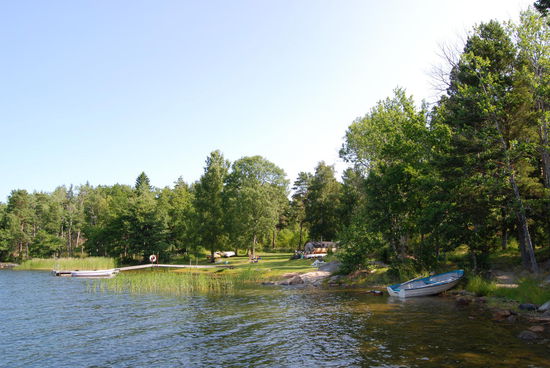 Campingplatz Skeppsmyra vom Anleger aus