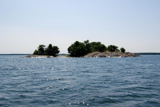 die Südspitze von Björkö herum und