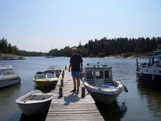 zurück zu unserem Boot am Ende des Steges