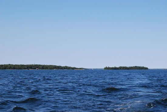 auf den freien Wasserflächen war es ganz schön kabbelig