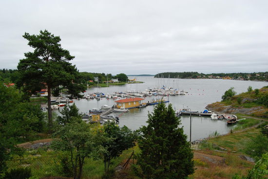 der Gästehafen von der Mühle aus