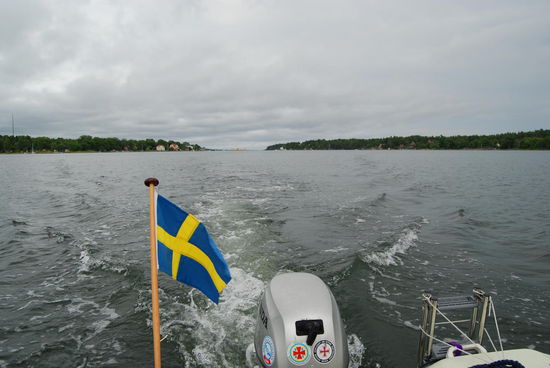 Blick zurück nach Furusund