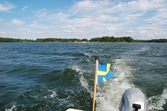 Blick zurück, und der Wind frischte wieder auf