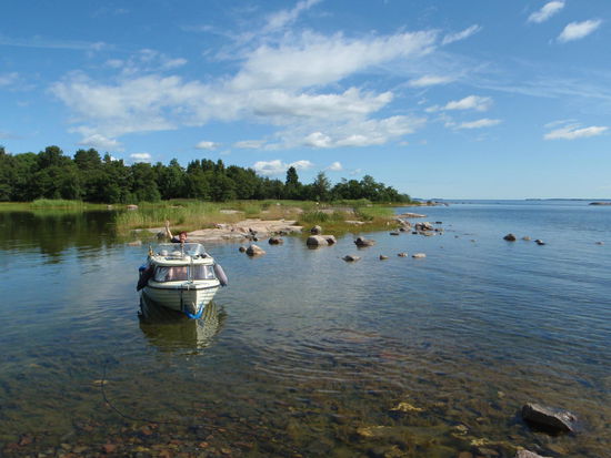 damit wir etwas mehr Wasser unter dem Kiel hatten
