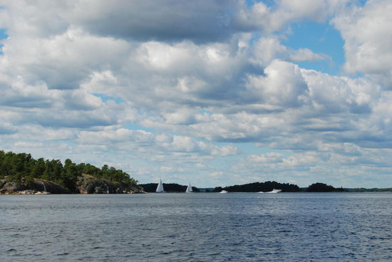 auf dem Farled herrschte reger Bootsverkehr