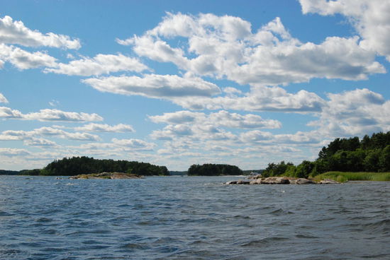 so fuhren wir weiter um schnellstmöglich in den Blidösund zwischen den beiden Inseln Blidö und Yxlan zu kommen