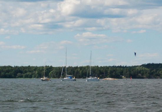 im Farled, der auf den Sund zuführte, herrschte reger Bootsverkehr