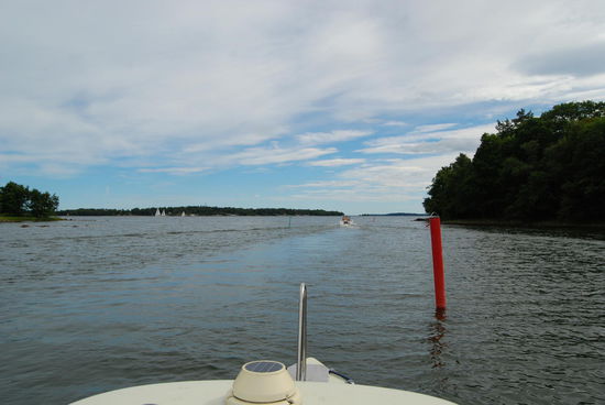 Ausfahrt aus dem Gästehafen