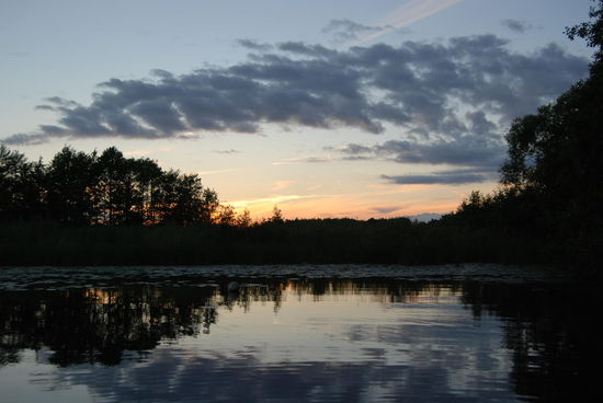 in unserer Übernachtungsbucht