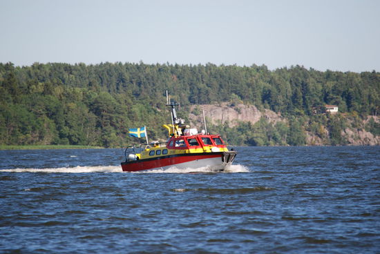aber unser Rettungsboot war wieder in der Nähe
