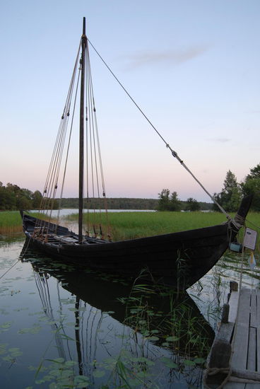 der Nachbau eines Vikingaschiffes, Helga Holm