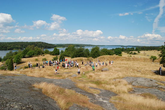 Führung innerhalb des Burgwalls