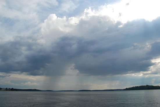 die Gewitterwolken ließen wir hinter uns