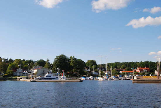 Einfahrt in den Hafen