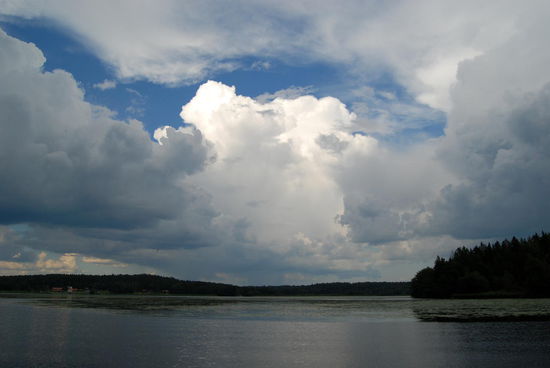 die Wolken zogen etwas ab