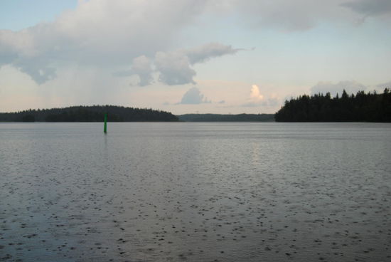 dann fing es wieder an zu regnen