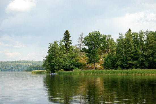 Anleger an der Insel Arnö