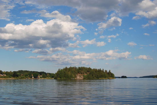 Insel Broholmen vor Sigtuna