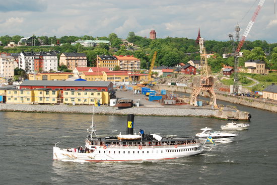 vor Beckholmen, hier war die Vasa untergegangen